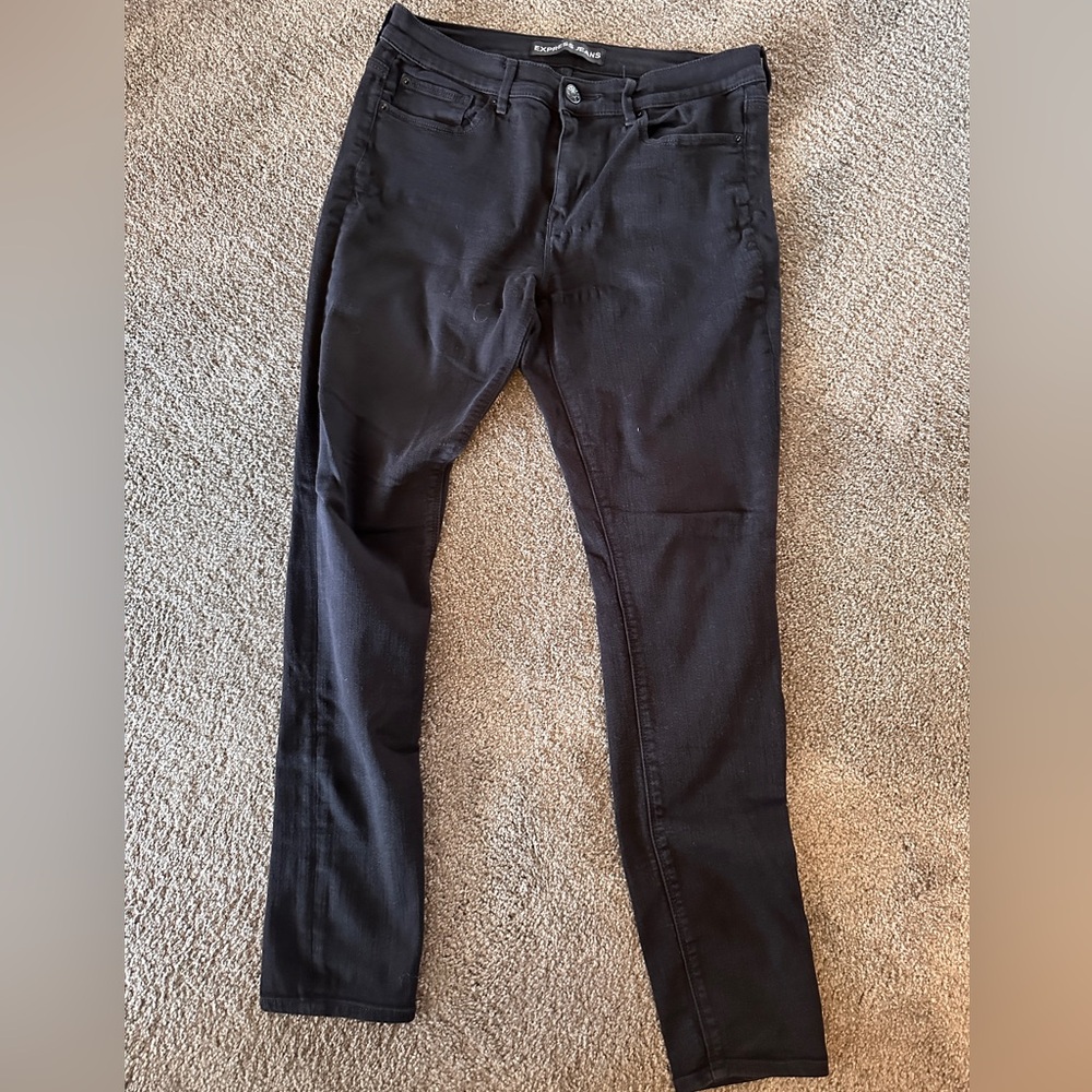 Black Mid Rise Legging jeans